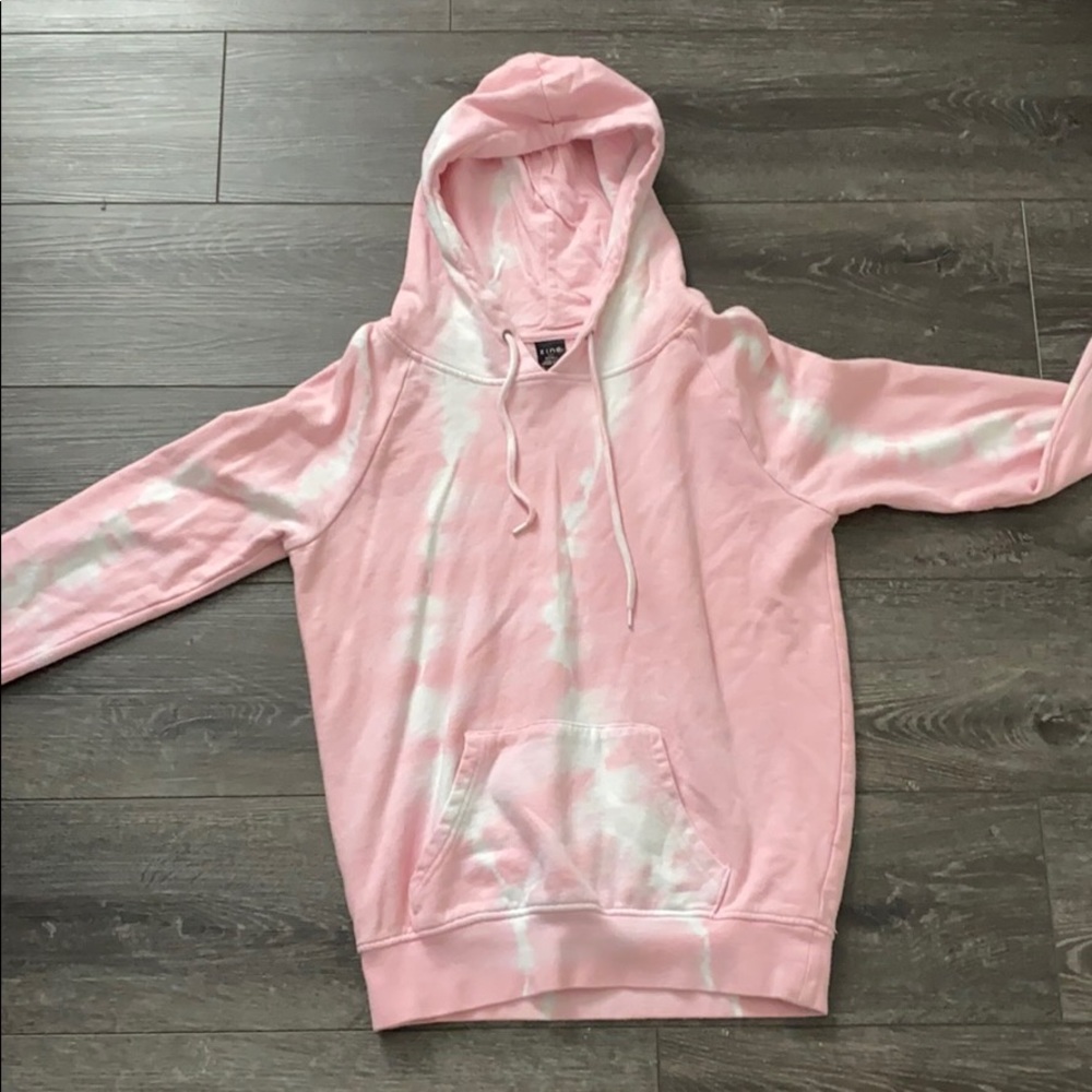 Pink tie-dye hoodie!